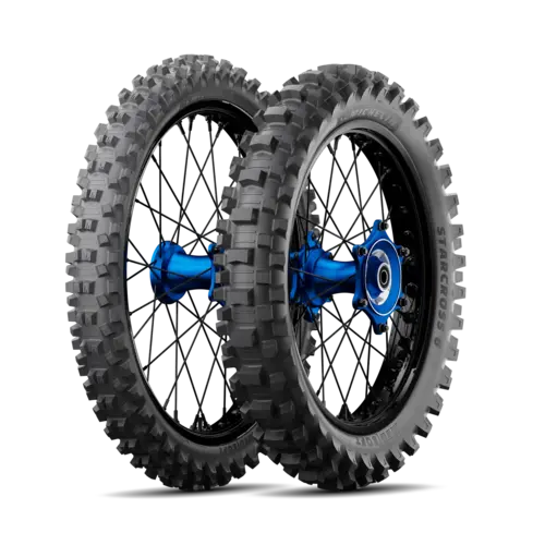 Michelin StarCross 6 Medium Soft 90/100-21 ve 120/90-18 Motosiklet Ön-Arka Takım Lastiği - KolayOto