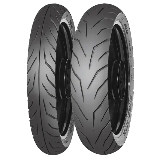 Mitas Street Force 100/80-17 ve 130/70-17 Motosiklet Ön-Arka Takım Lastiği - KolayOto