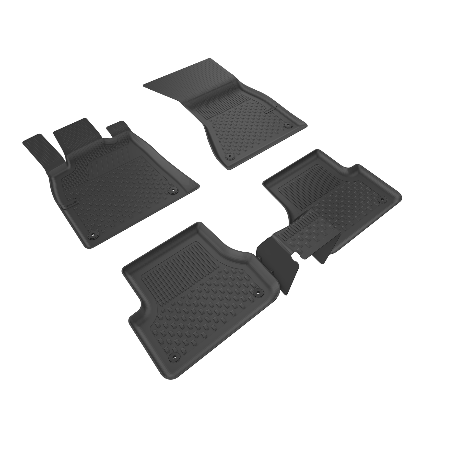 Sahler DS 7 Crossback 2018+ Uyumlu 4.5D Havuzlu Siyah Oto Paspas Takımı - KolayOto