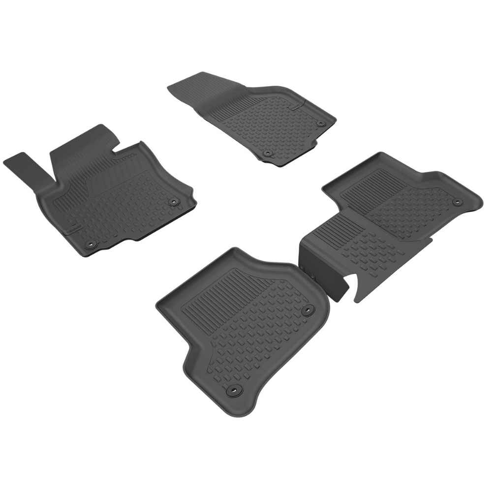 Sahler Seat Toledo 2006-2012 /Skoda Octavia 2005-2012 /Volkswagen Golf 6 Uyumlu 4.5D Havuzlu Siyah Oto Paspas Takımı