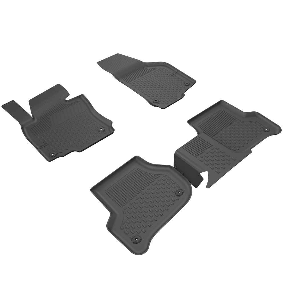 Sahler Skoda Octavia 2005-2012 /Volkswagen Golf 6 /Seat Toledo 2006-2012 Uyumlu 4.5D Havuzlu Siyah Oto Paspas Takımı
