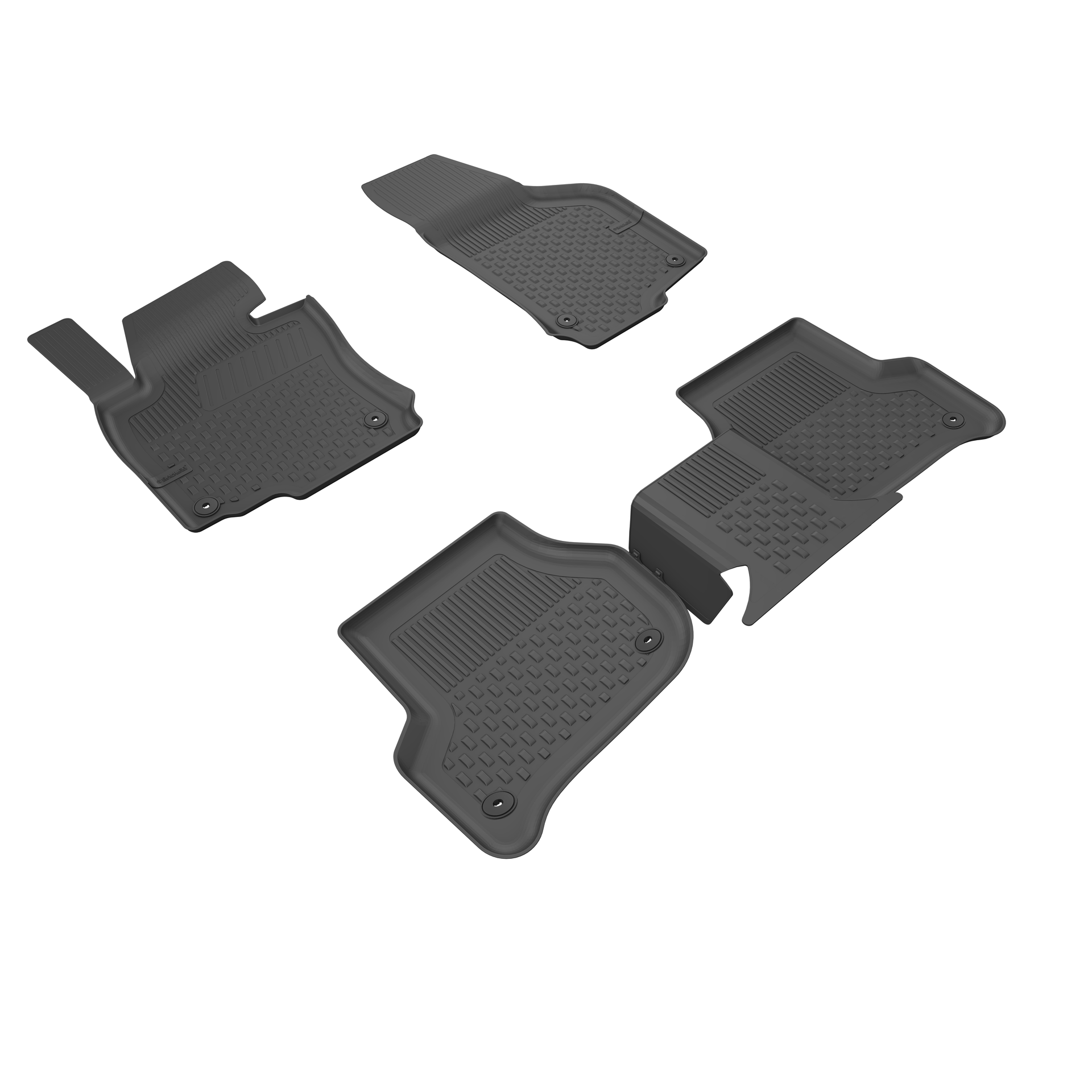 Sahler Volkswagen Golf 6 2008-2012 Uyumlu 4.5D Havuzlu Siyah Oto Paspas Takımı - KolayOto