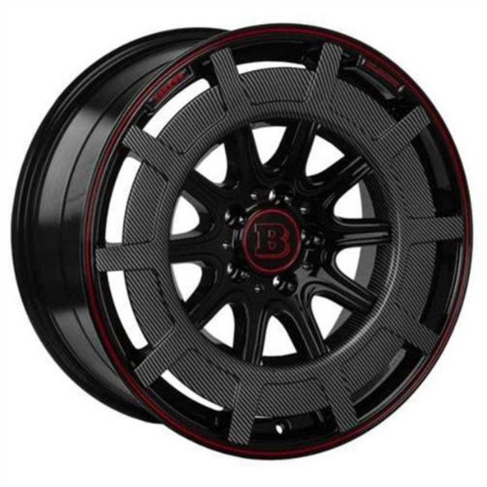 RC 19 inç 5*112 ET38 Siyah-Kırmızı Jant Takımı (J-5586)