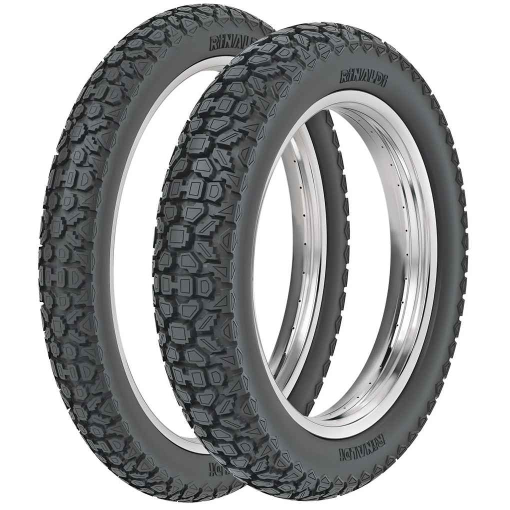 Rinaldi WH21 2.75-21 ve 4.60-17 Motosiklet Ön-Arka Takım Lastiği - KolayOto