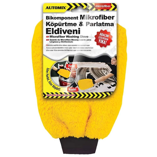 Automix Bikomponent Mikrofiber Köpürtme ve Parlatma Eldiveni