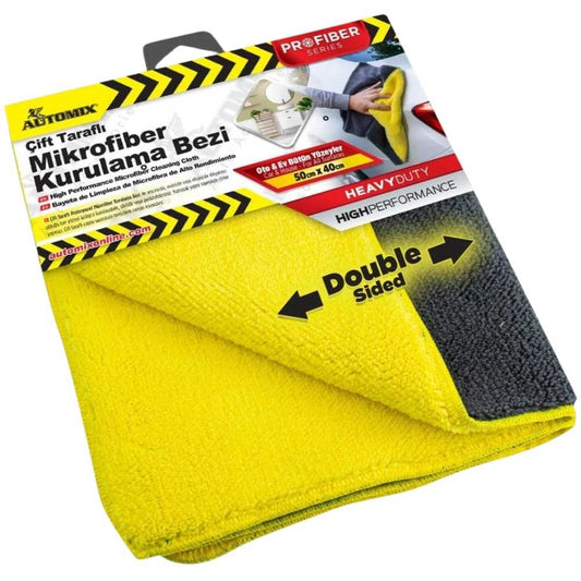Automix Mikrofiber Bez Çift Taraflı Profesyonel 50x40cm