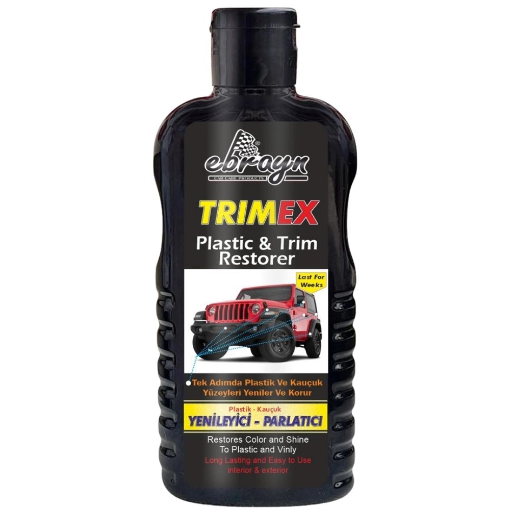 Ebrayn TrimEx Plastik - Kauçuk Yenileyici - Parlatıcı - Koruyucu (200 Ml)