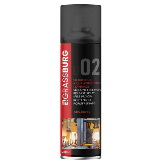GrassBurg Kalıp Ayırıcı Silikonlu Spreyi (500 Ml) - 00701