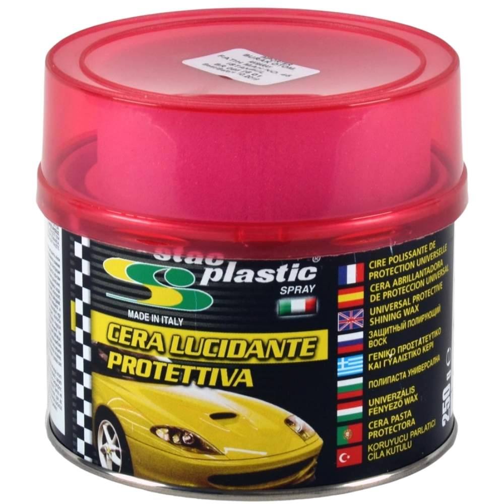 Stac Plastic Kırmızı Pasta Cila Boya Koruyucu (250 Ml)