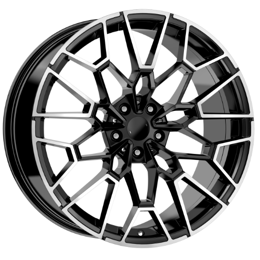 R1 Wheels 19 inç 5*112 ET30 Parlak Siyah Jant Takımı (J-3513) - KolayOto