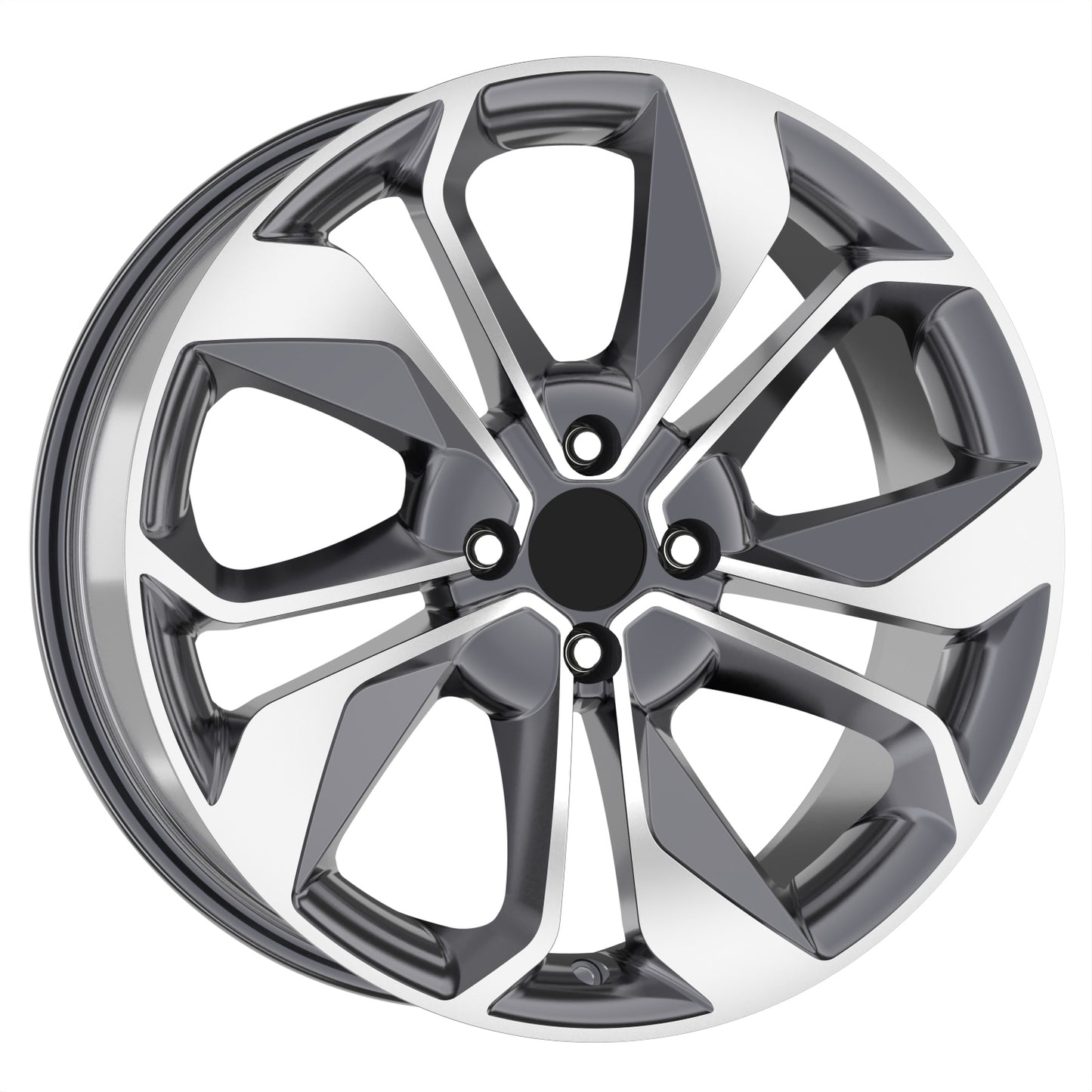 R1 Wheels 16 inç 5*114.3 ET35 Füme Jant Takımı (J-4263)