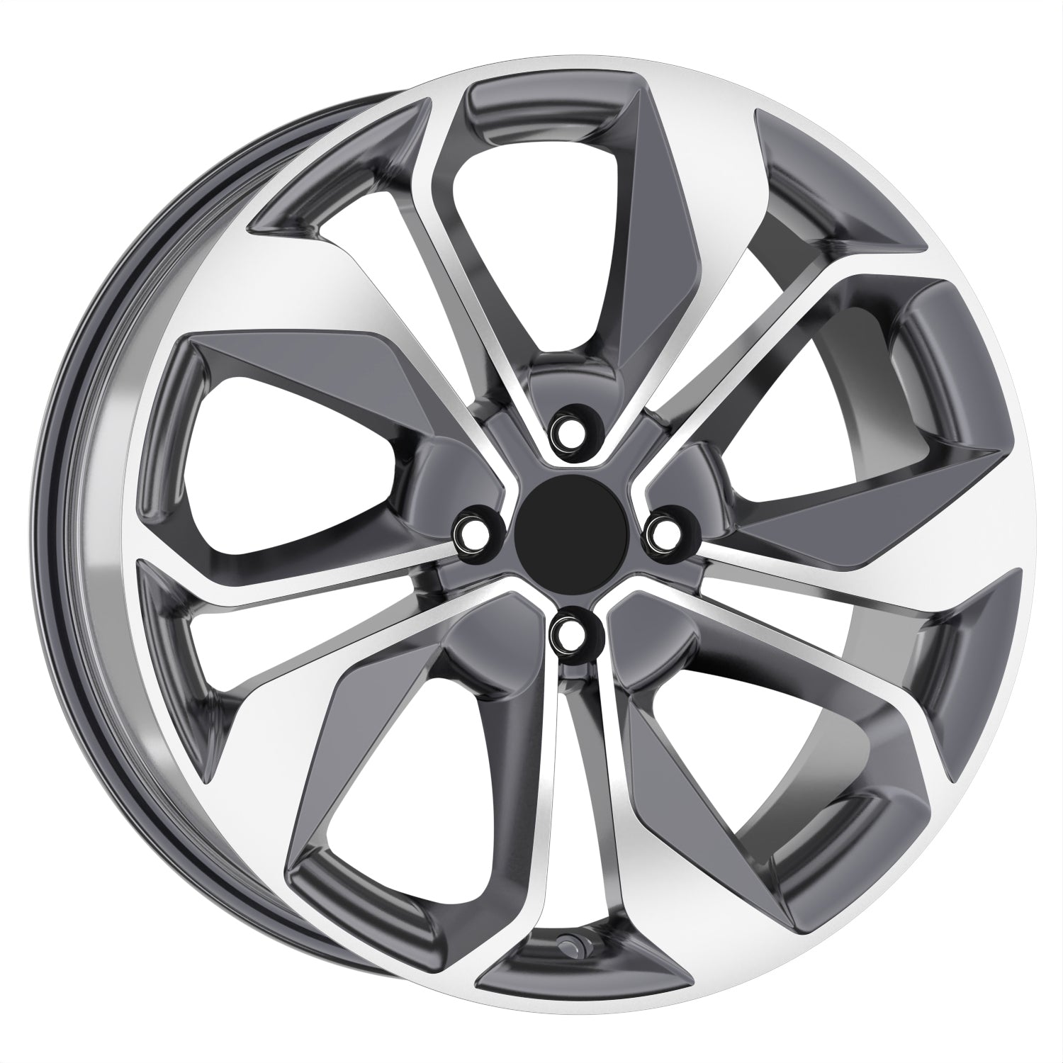 R1 Wheels 16 inç 5*114.3 ET35 Füme Jant Takımı (J-4263)