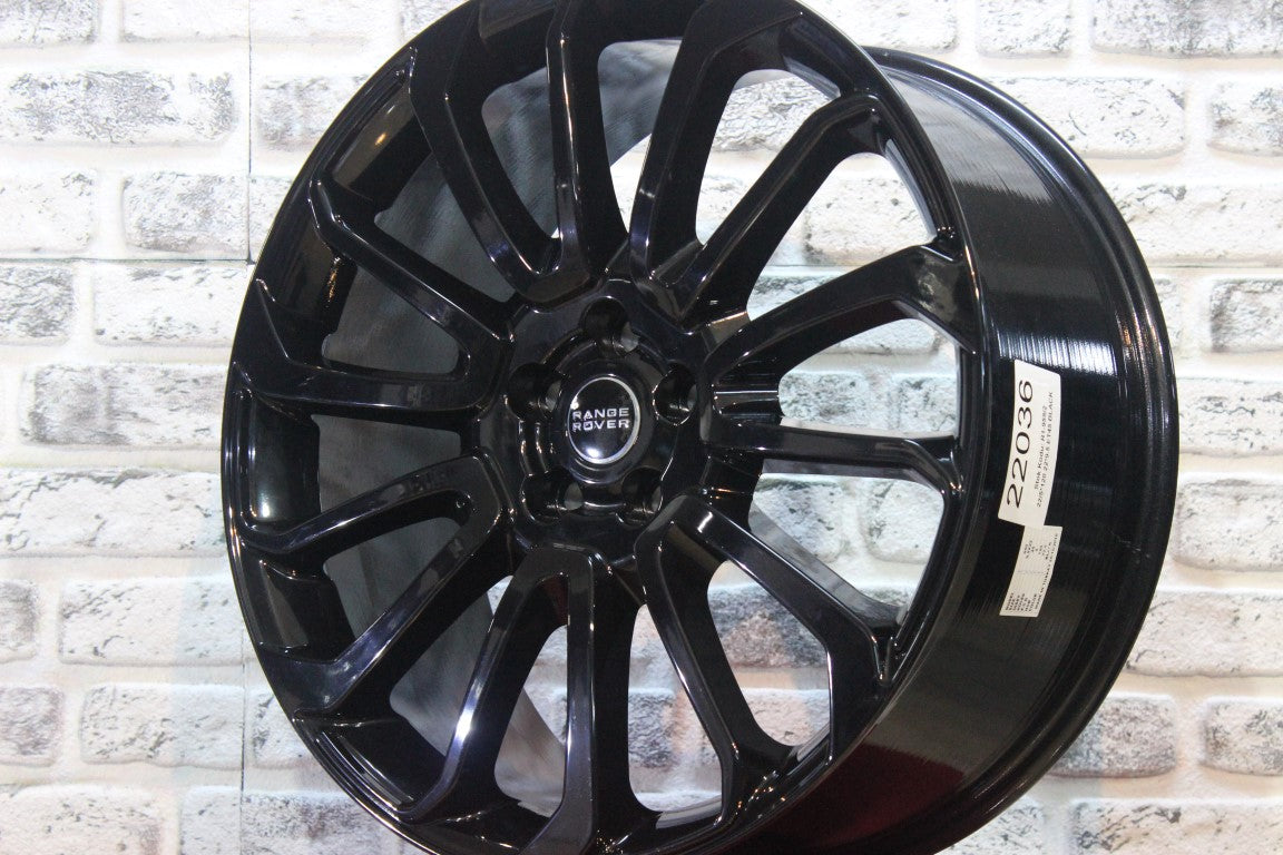 R1 Wheels 22 inç 5*120 ET45 Siyah Jant Takımı (J-695) - KolayOto