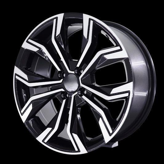 R1 Wheels 17 inç 5*114.3 ET40 Parlak Siyah Jant Takımı (J-3724)