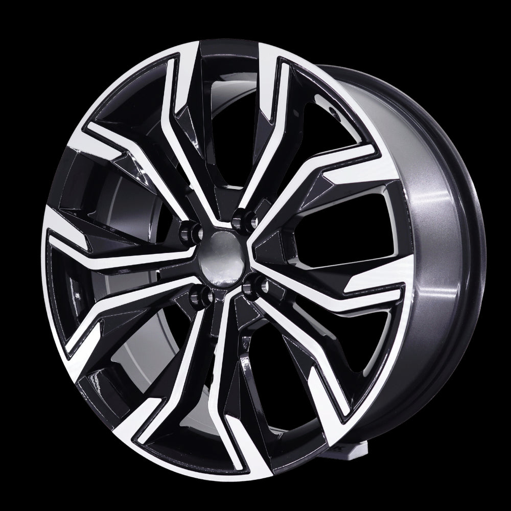 R1 Wheels 17 inç 5*114.3 ET40 Parlak Siyah Jant Takımı (J-3724) - KolayOto