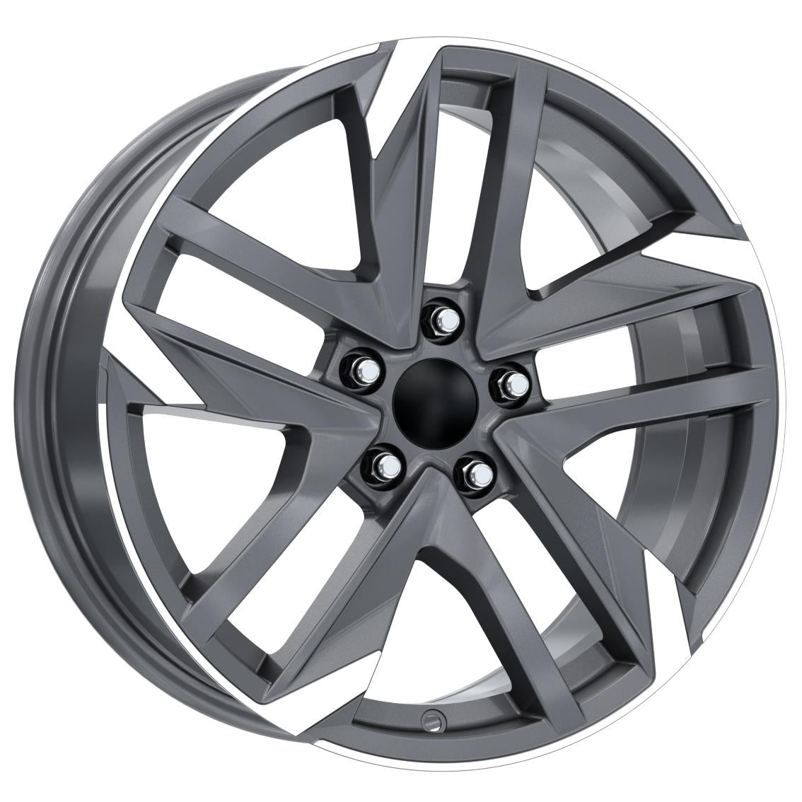 R1 Wheels 17 inç 4*108 ET25 Füme Jant Takımı (J-4291)