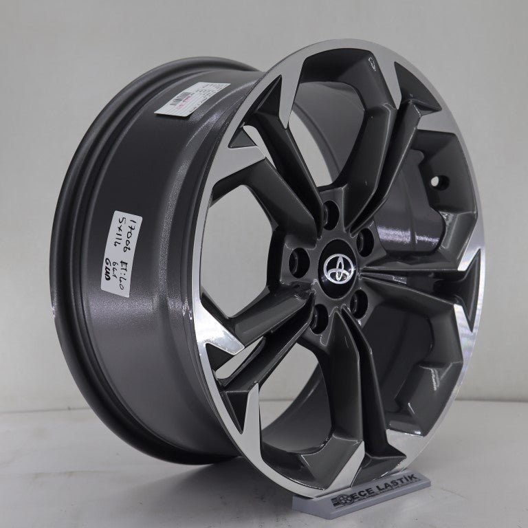 R1 Wheels 17 inç 5*114 ET40 Füme Jant Takımı (J-1187) - KolayOto