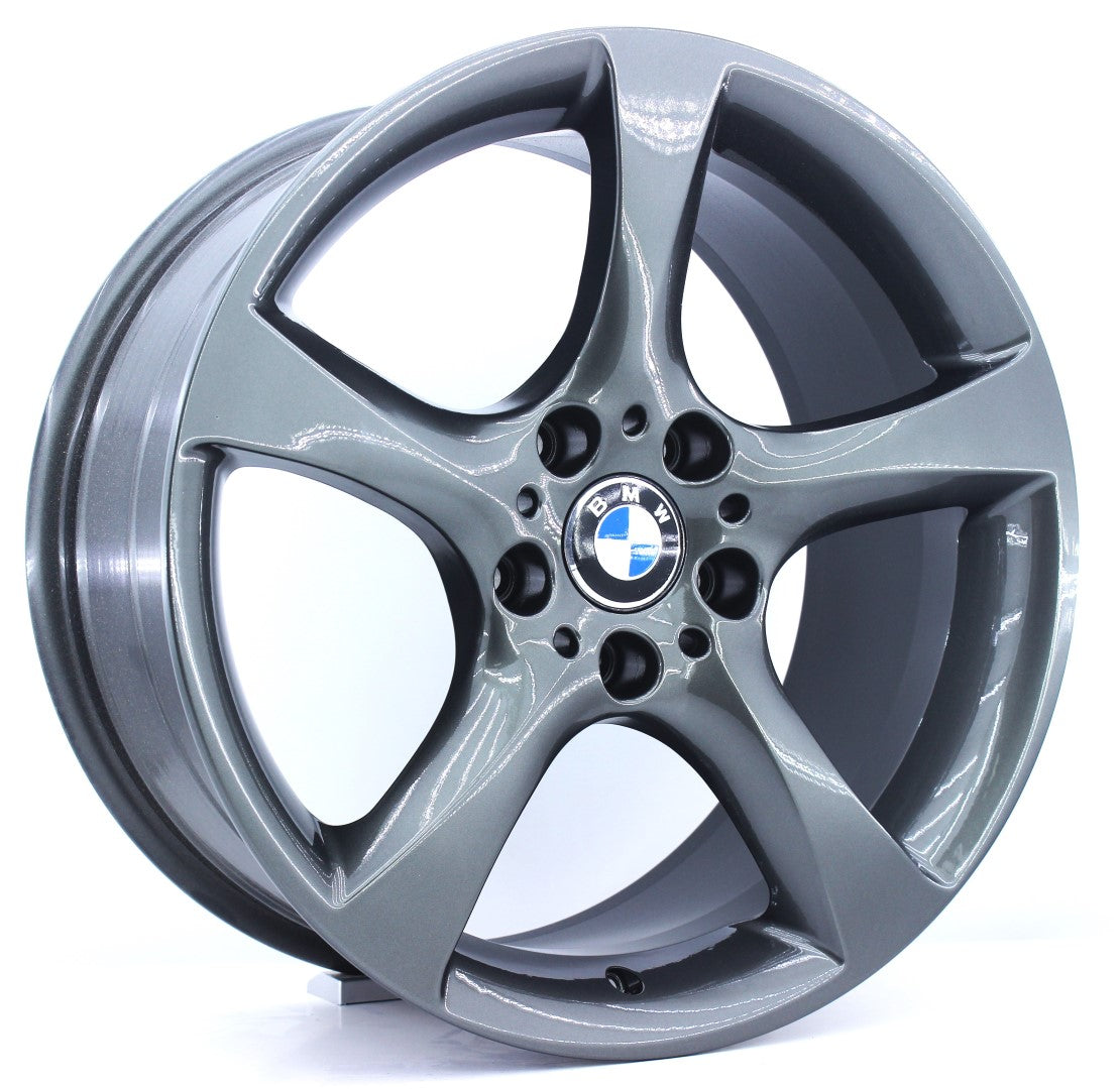 R1 Wheels 18 inç 5*120 ET37 Füme Jant Takımı (J-909) - KolayOto