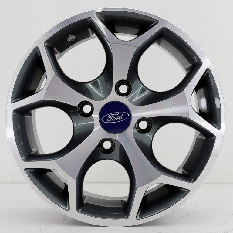 R1 Wheels 14 inç 4*108 ET35 Füme Jant Takımı (J-1520) - KolayOto