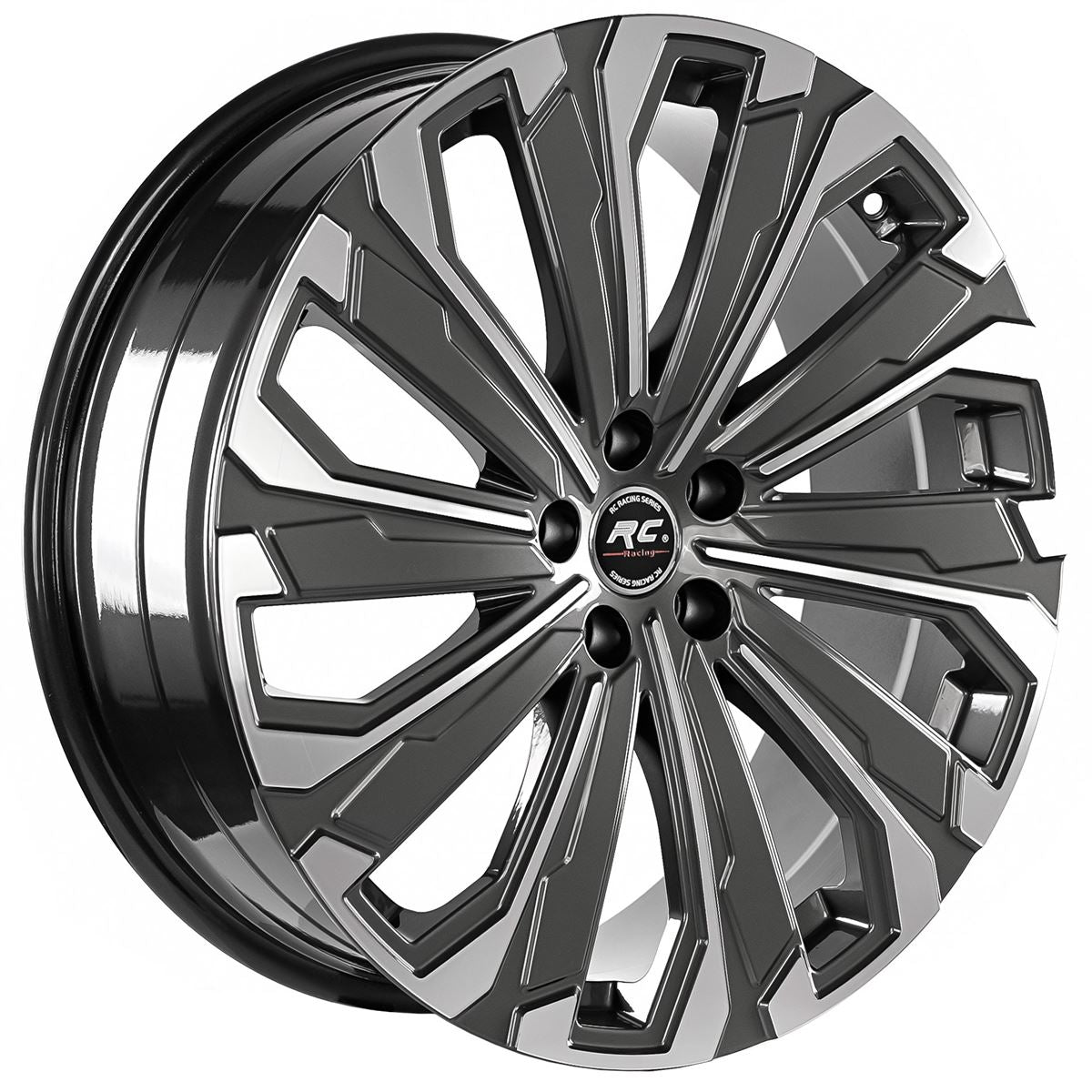 R1 Wheels 18 inç 5*108 ET35 Füme Jant Takımı (J-2970) - KolayOto