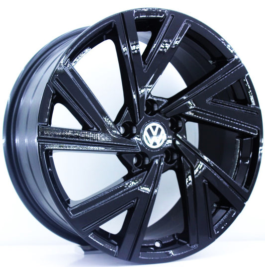 R1 Wheels 18 inç 5*112 ET40 Siyah Jant Takımı (J-1083) - KolayOto