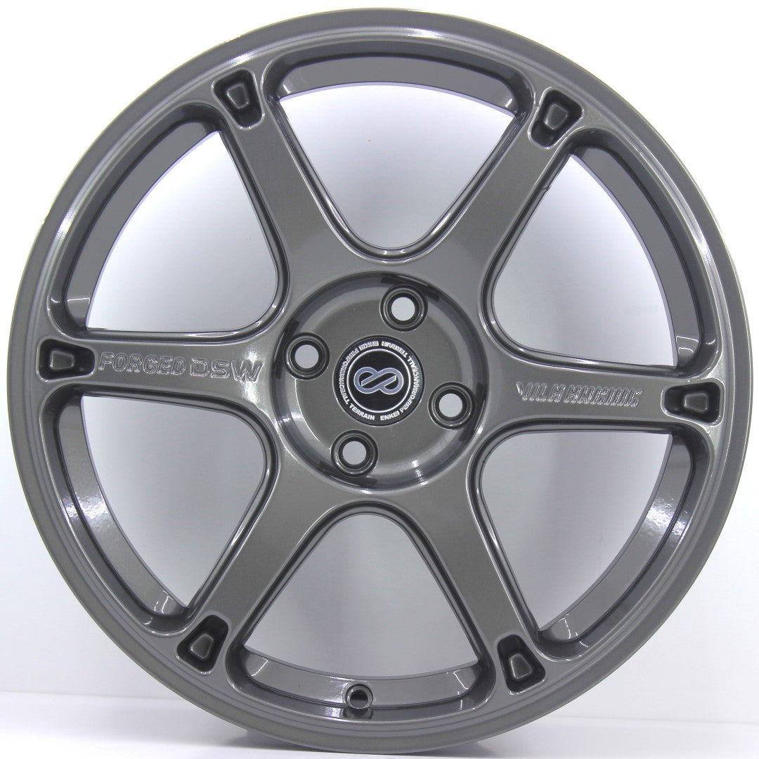 R1 Wheels 17 inç 5*100 ET35 Füme Jant Takımı (J-687) - KolayOto