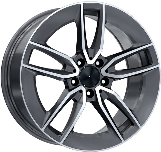 R1 Wheels 18 inç 5*112 ET43 Füme Jant Takımı (J-4269)