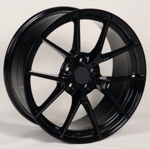 R1 Wheels 19 inç 5*112 ET30 Siyah Jant Takımı (J-3698) - KolayOto