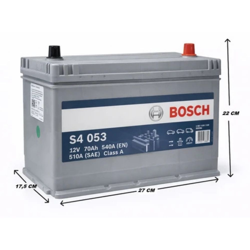 Bosch S4 053 12V 70 Ah 540A (EN) Akü Modelleri
