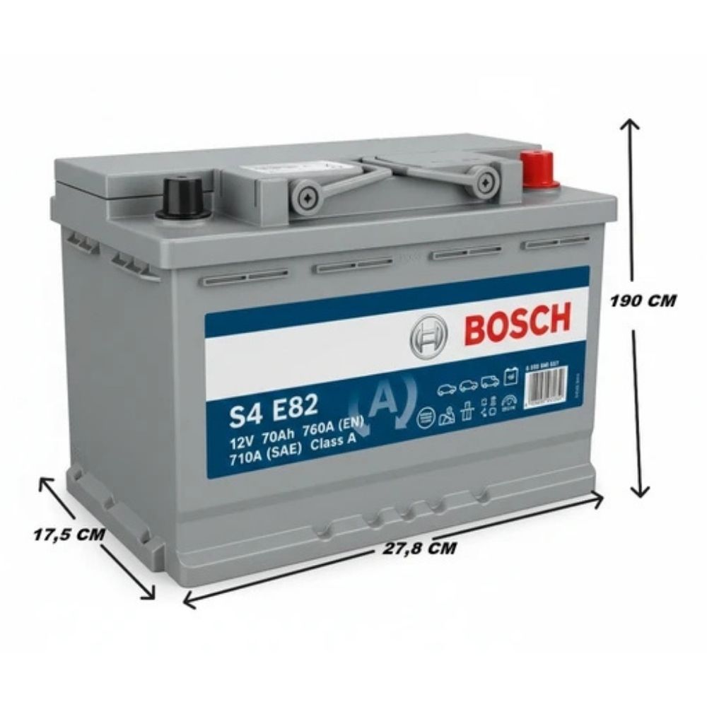 Bosch S4 E82 EFB Start-Stop 12V 70 Ah 720CCA Akü Modelleri
