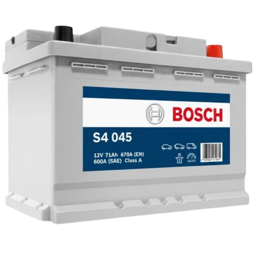 Bosch S4 045 12V 71 Ah 670A (EN) Alçak Tip (Opel-Ford) Akü