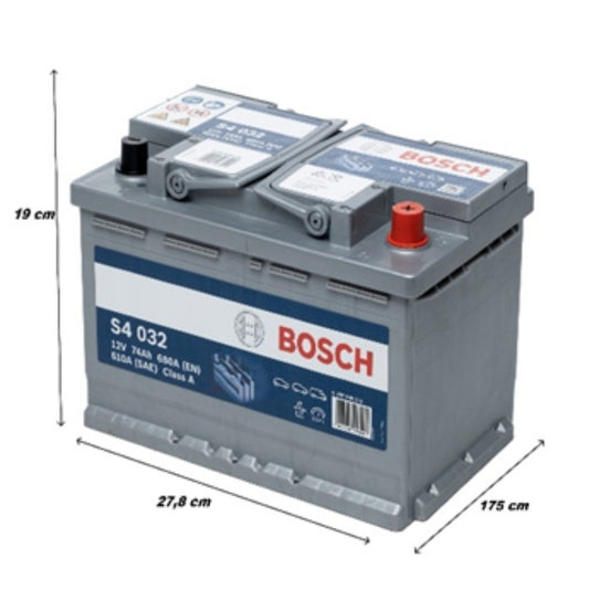 Bosch 12V 74 Ah - 72 Ah Akü Modelleri