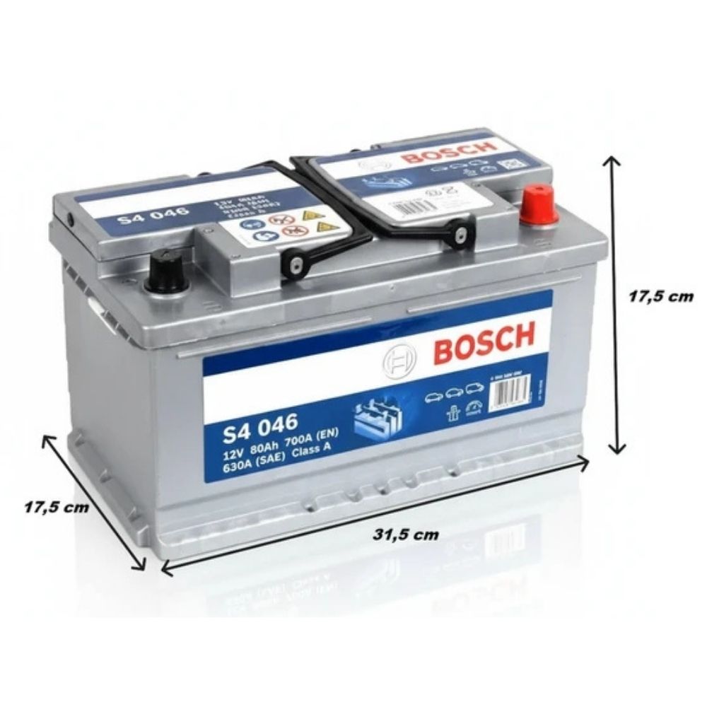 Bosch S4 046 12V 80 Ah Akü Modelleri