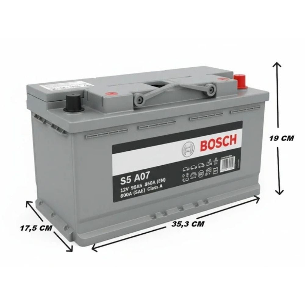 Bosch S5 A07 AGM Start-Stop 12V 95 Ah 850A (EN) Akü Modelleri