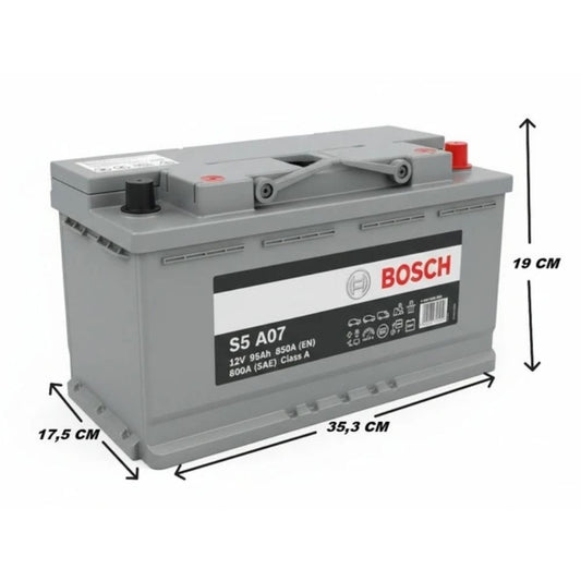 Bosch S5 A07 AGM Start-Stop 12V 95 Ah 850A (EN) Akü Modelleri