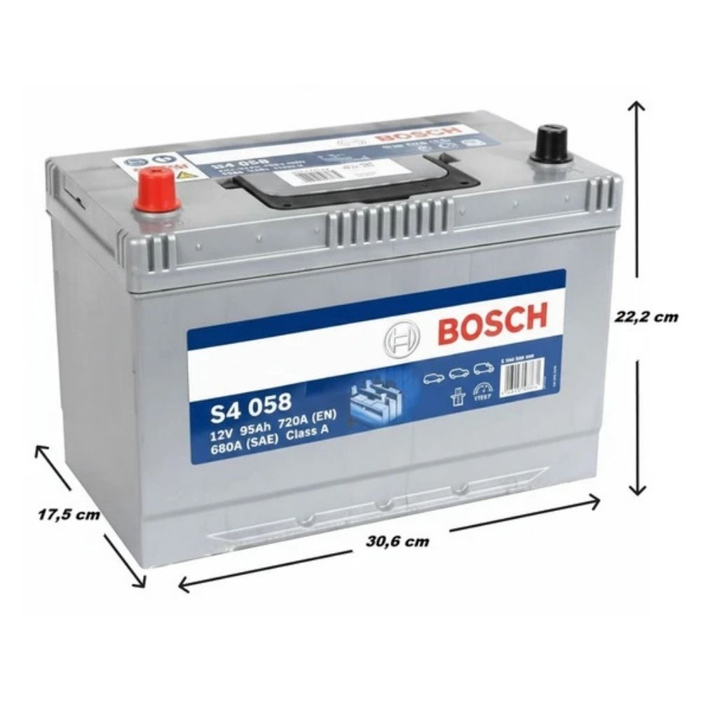 Bosch S4 12V 95 Ah 720A (EN) Ters Kutup Akü Modelleri