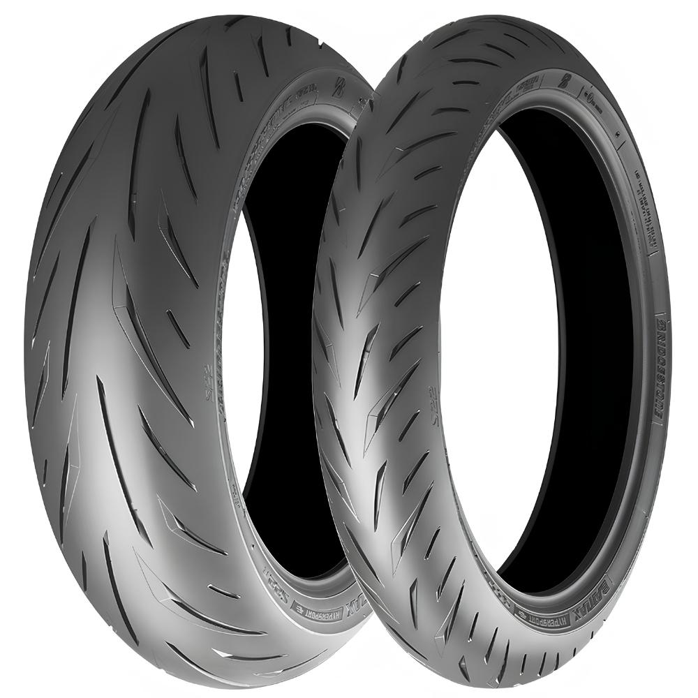 Bridgestone Battlax S22 120/70ZR17 ve 200/55ZR17 Motosiklet Ön-Arka Takım Lastiği