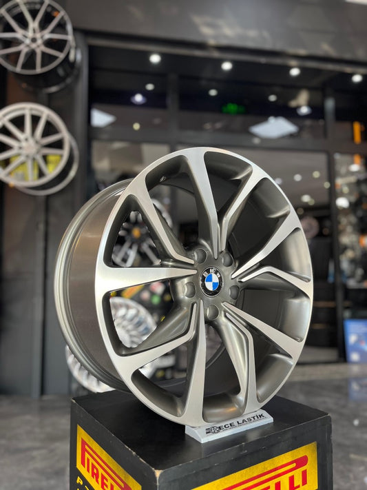 R1 Wheels 19 inç 5*120 ET35 Füme Jant Takımı (J-3020) - KolayOto