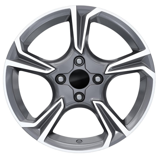 R1 Wheels 16 inç 4*100 ET38 Füme Jant Takımı (J-1218) - KolayOto
