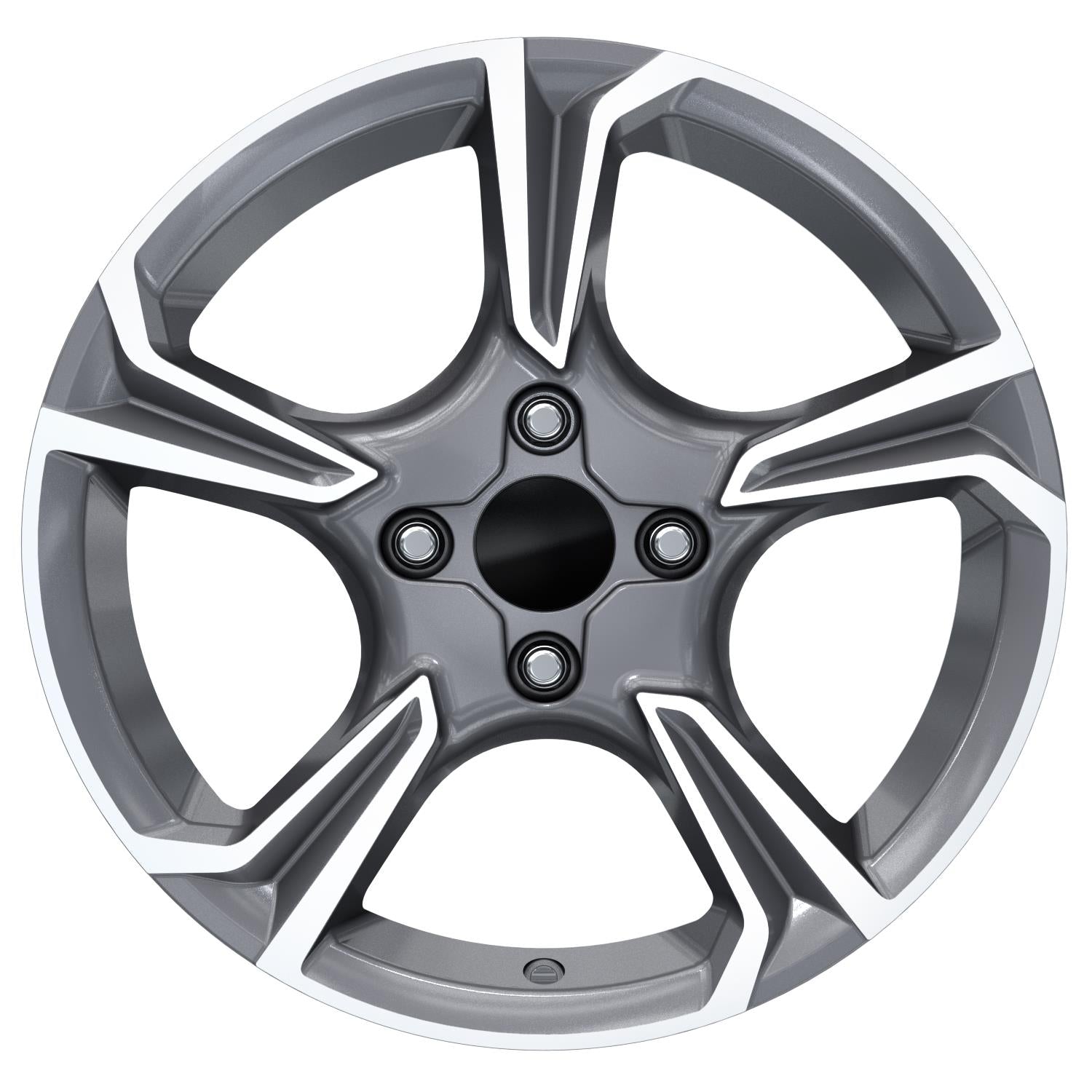 R1 Wheels 16 inç 4*100 ET38 Füme Jant Takımı (J-1218) - KolayOto