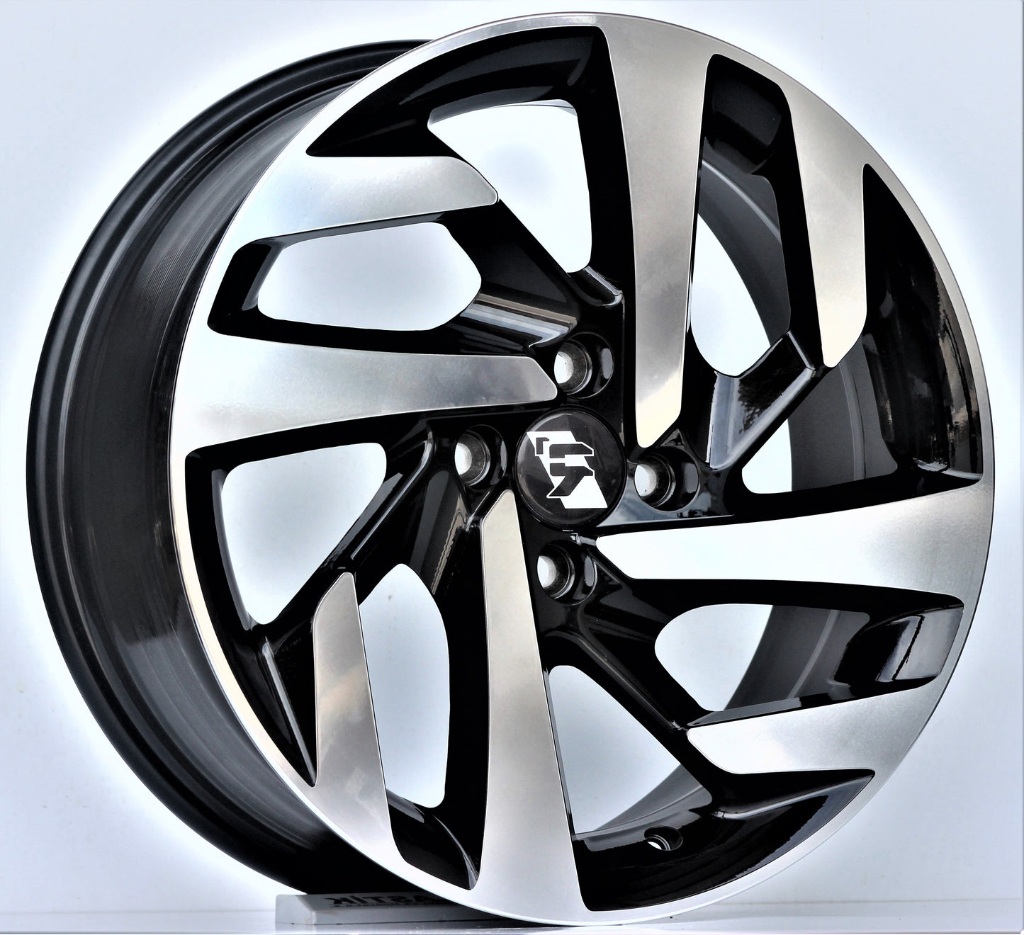 R1 Wheels 16 inç 4*100 ET35 Parlak Siyah Jant Takımı (J-245) - KolayOto