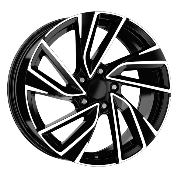 R1 Wheels 18 inç 5*112 ET40 Parlak Siyah Jant Takımı (J-3136) - KolayOto