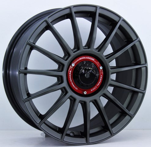 R1 Wheels 16 inç 4*100 ET35 Mat Füme Jant Takımı (J-1167) - KolayOto