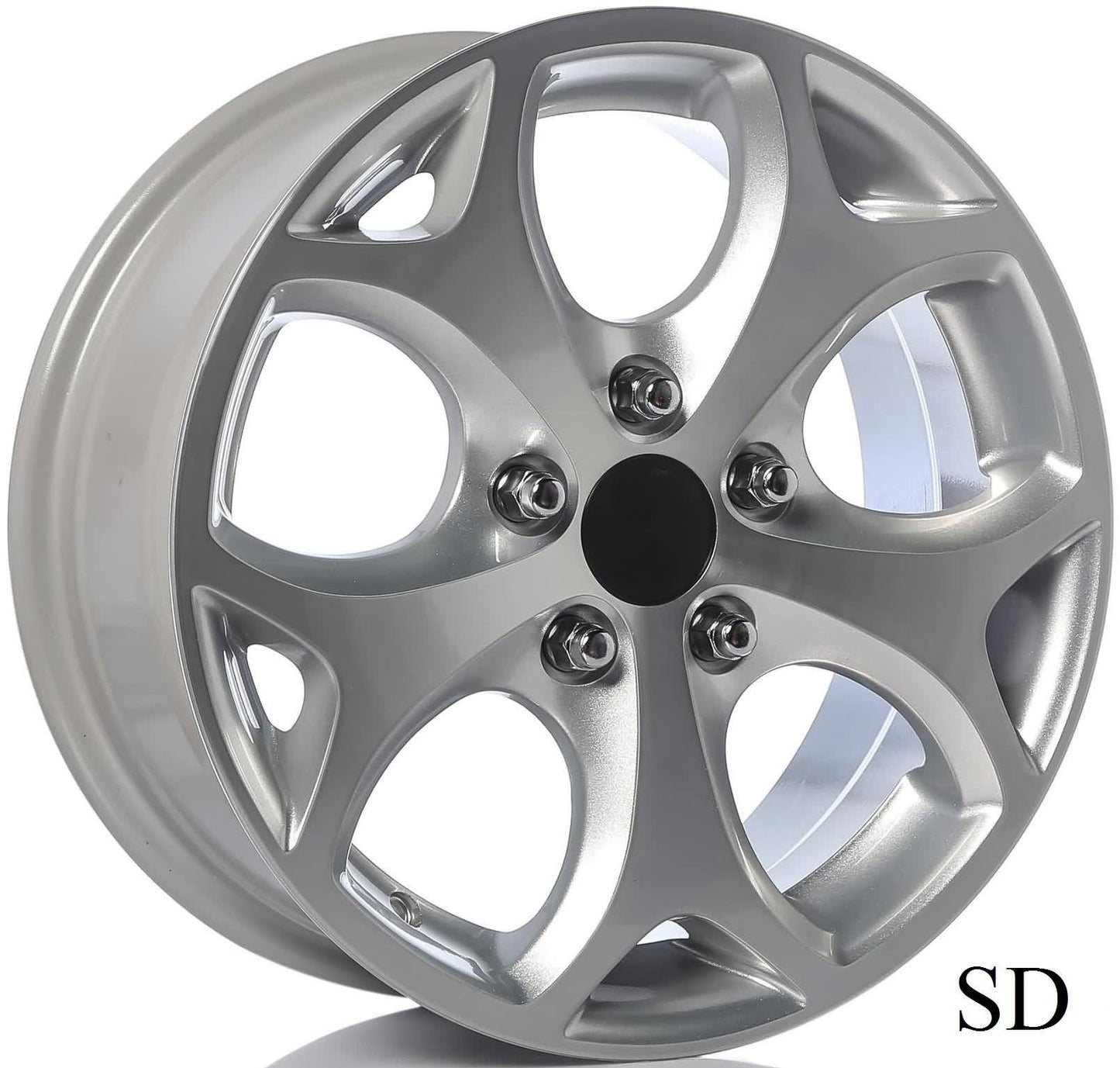 R1 Wheels 15 inç 5*108 ET50 Metalik Gri Jant Takımı (J-2964) - KolayOto