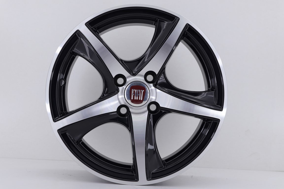 R1 Wheels 15 inç 5*100 ET35 Siyah Jant Takımı (J-1034) - KolayOto