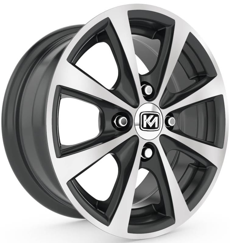 R1 Wheels 13 inç 4*100 ET28 Parlak Siyah Jant Takımı (2334) - KolayOto