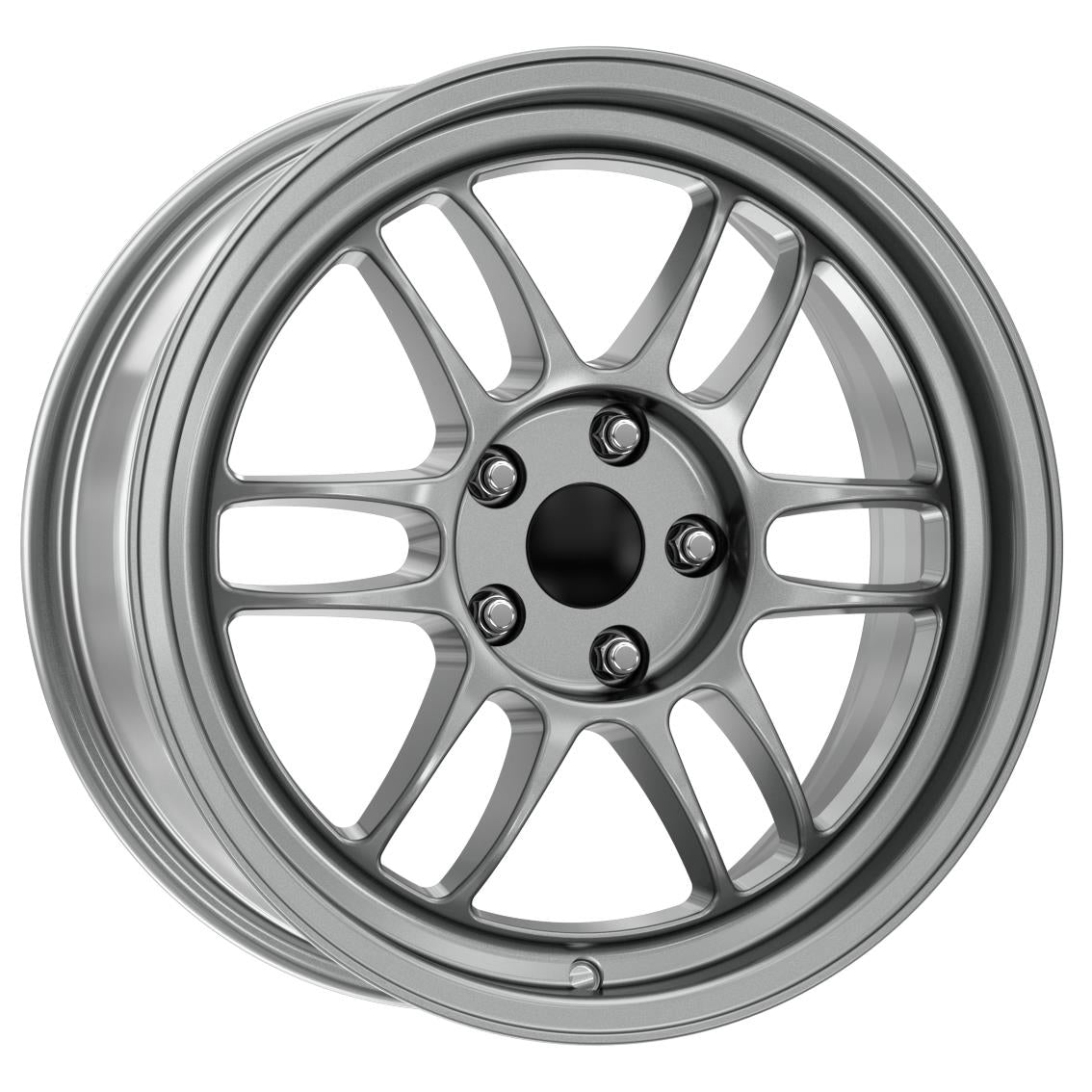 R1 Wheels 17 inç 4*100 ET35 Füme Jant Takımı (J-3372) - KolayOto