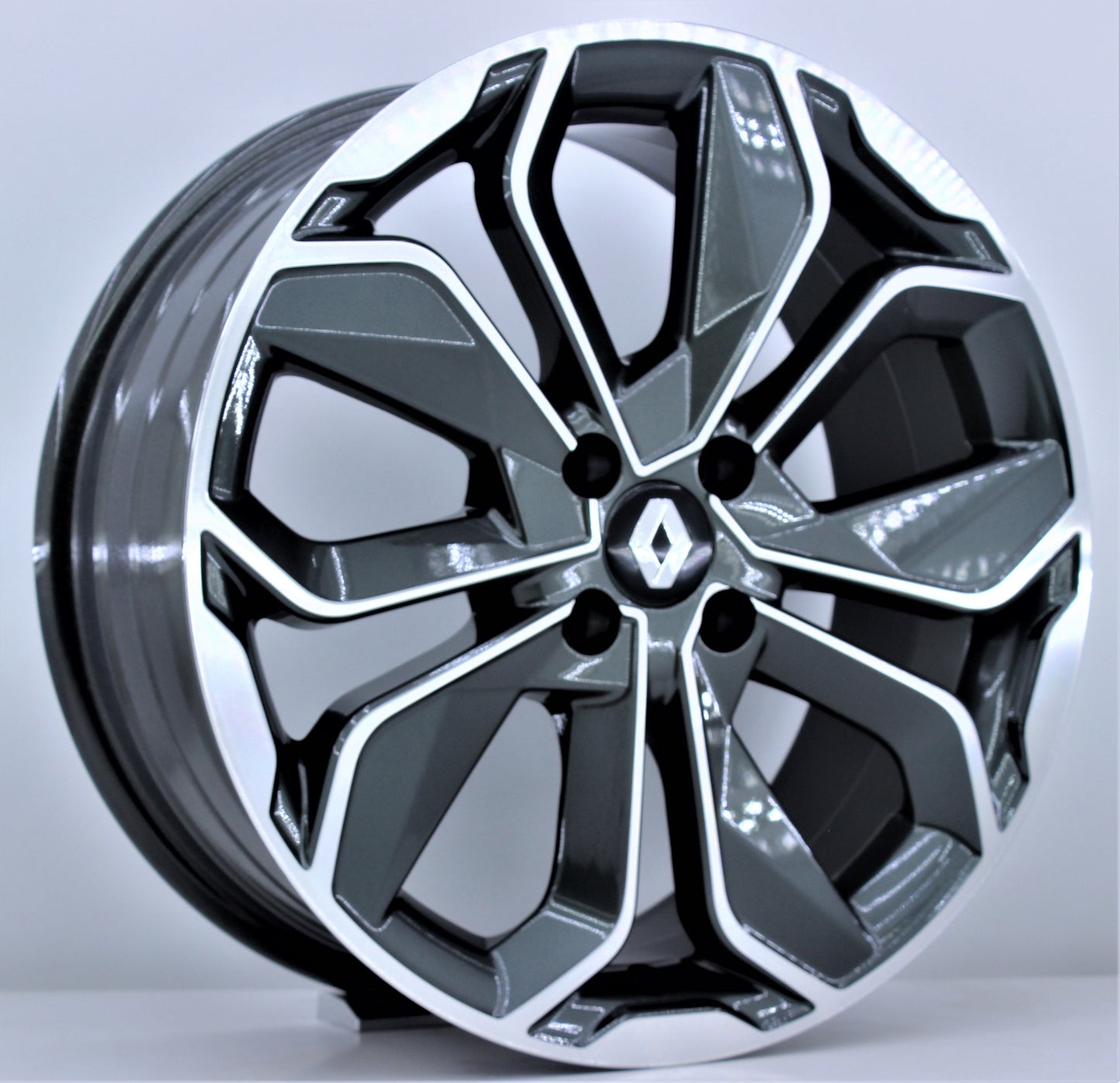 R1 Wheels 17 inç 4*100 ET35 Füme Jant Takımı (J-411) - KolayOto