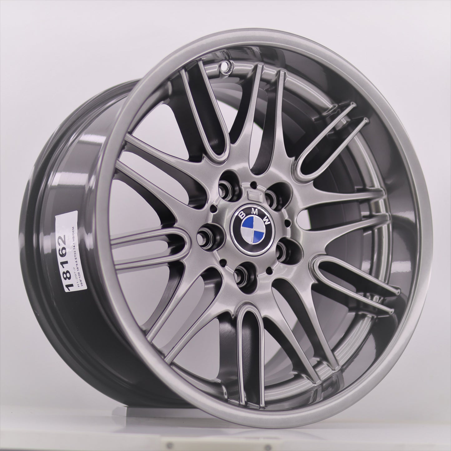 R1 Wheels 18 inç 5*120 ET22 Füme Jant Takımı (J-302) - KolayOto