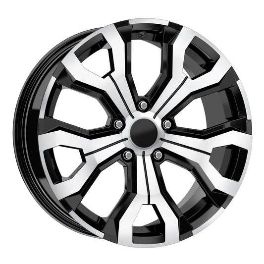 R1 Wheels 17 inç 5*114.3 ET35 Parlak Siyah Jant Takımı (J-4262)
